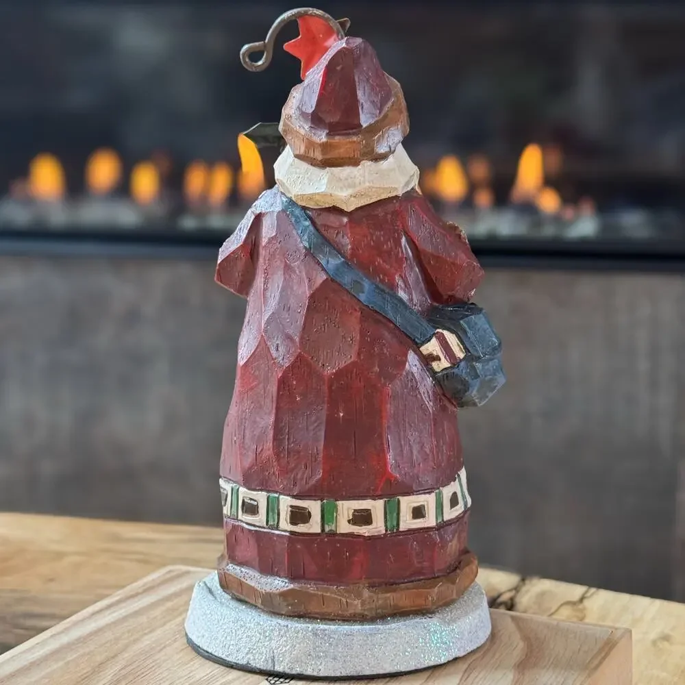 Jim Shore Heartwood Creek Old World Santa Stocking Holder 7